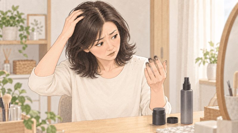 レディーストップシェード パウダーヘア実際に使って感じたメリット・デメリット