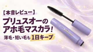 【本音レビュー】プリュスオーのアホ毛マスカラ！薄毛・短い毛も1日キープ